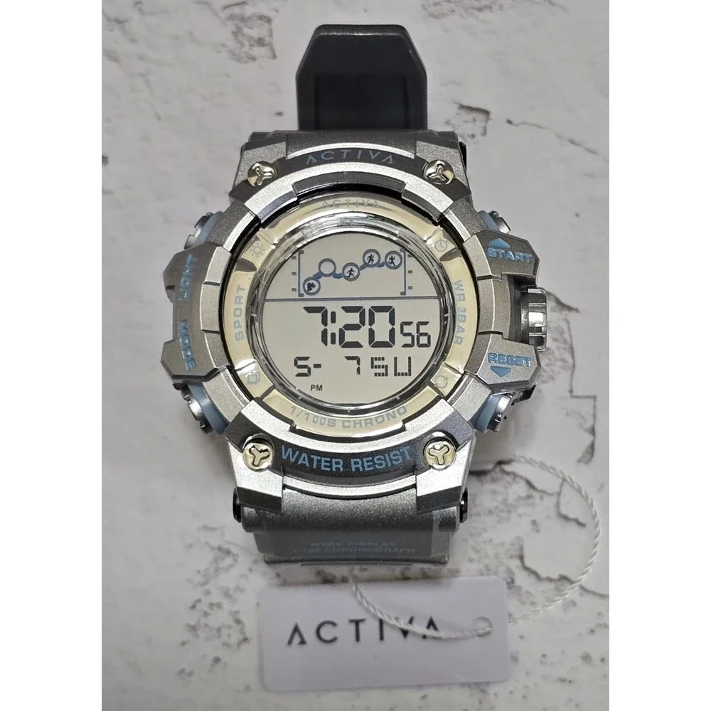 Activa X Invicta Digital Summit Unisex Watch 50mm Silver ACW8082-025 Brand New